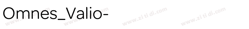 Omnes_Valio字体转换 Omnes_Valio字体转换
