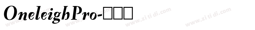 OneleighPro字体转换