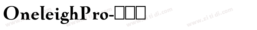 OneleighPro字体转换