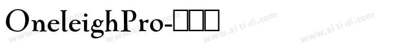 OneleighPro字体转换