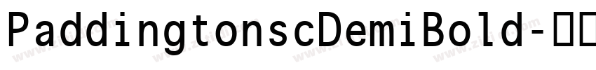 PaddingtonscDemiBold字体转换