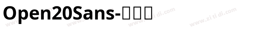 Open20Sans字体转换