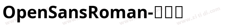 OpenSansRoman字体转换