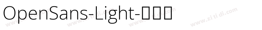 OpenSans-Light字体转换 OpenSans-Light字体转换