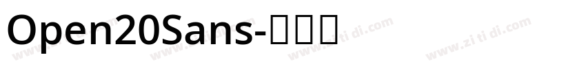 Open20Sans字体转换