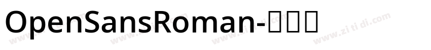 OpenSansRoman字体转换