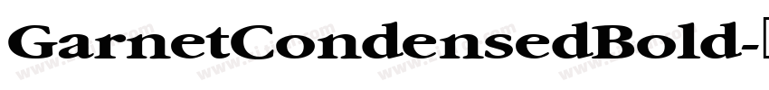 GarnetCondensedBold字体转换
