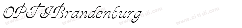 OPTIBrandenburg字体转换