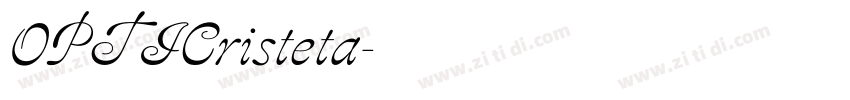 OPTICristeta字体转换