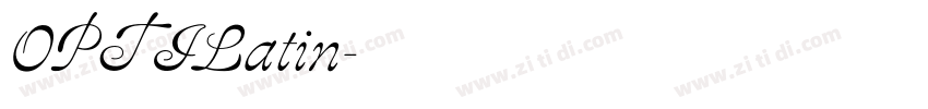 OPTILatin字体转换