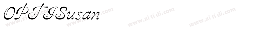 OPTISusan字体转换