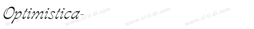 Optimistica字体转换