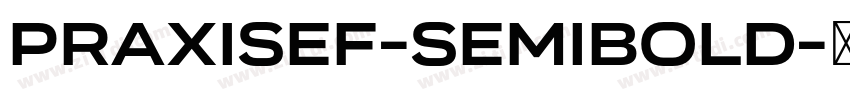 PraxisEF-SemiBold字体转换 PraxisEF-SemiBold字体转换
