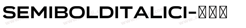 SemiBoldItalicI字体转换