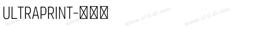 ULTRAPRint字体转换 ULTRAPRint字体转换