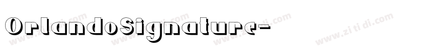 OrlandoSignature字体转换