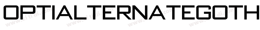 OPTIAlternateGothic字体转换
