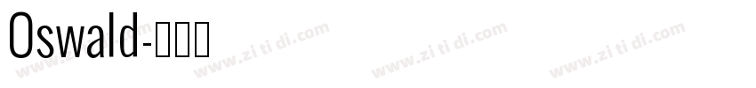 Oswald字体转换