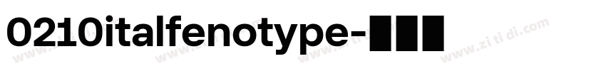 0210italfenotype字体转换