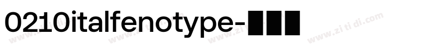 0210italfenotype字体转换