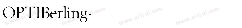 OPTIBerling字体转换