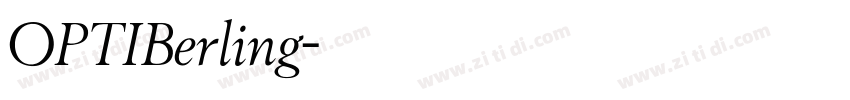OPTIBerling字体转换