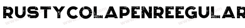 RustyColapenReegular字体转换