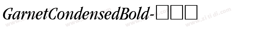 GarnetCondensedBold字体转换