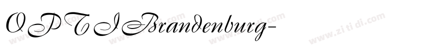 OPTIBrandenburg字体转换