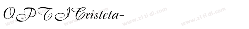 OPTICristeta字体转换