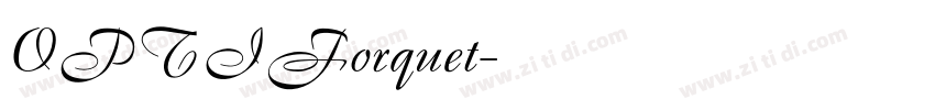 OPTIForquet字体转换