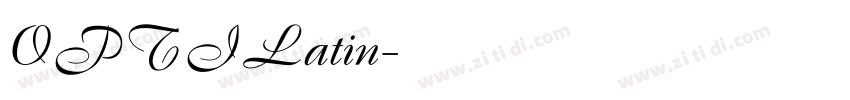 OPTILatin字体转换