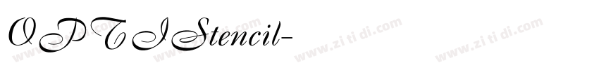 OPTIStencil字体转换