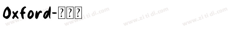 Oxford字体转换