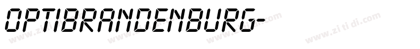 OPTIBrandenburg字体转换