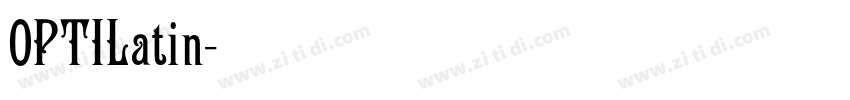 OPTILatin字体转换