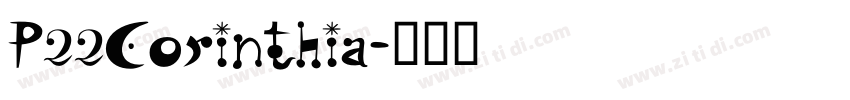 P22Corinthia字体转换