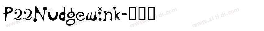 P22Nudgewink字体转换