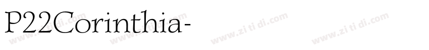 P22Corinthia字体转换