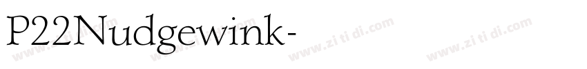 P22Nudgewink字体转换