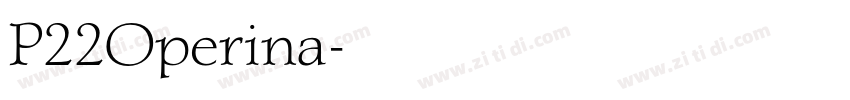 P22Operina字体转换