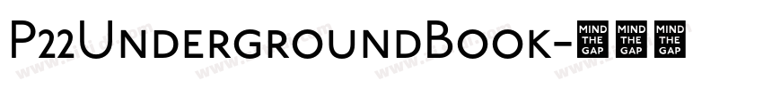 P22UndergroundBook字体转换