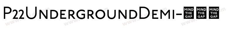 P22UndergroundDemi字体转换 P22UndergroundDemi字体转换