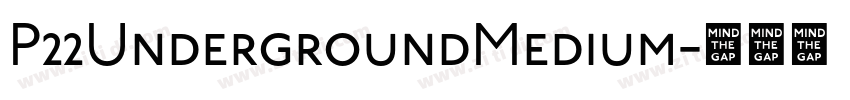 P22UndergroundMedium字体转换 P22UndergroundMedium字体转换