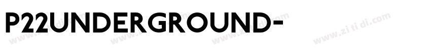 P22Underground字体转换