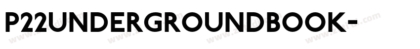 P22UndergroundBook字体转换