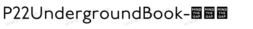 P22UndergroundBook字体转换