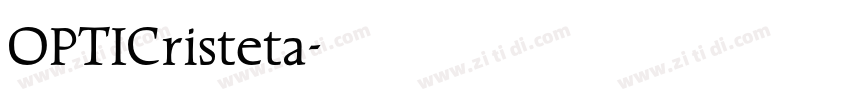 OPTICristeta字体转换