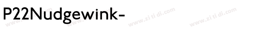 P22Nudgewink字体转换