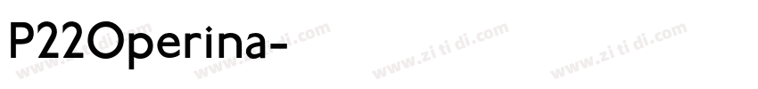 P22Operina字体转换